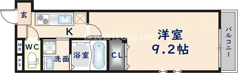 フジパレス岩田町ノースの物件間取画像