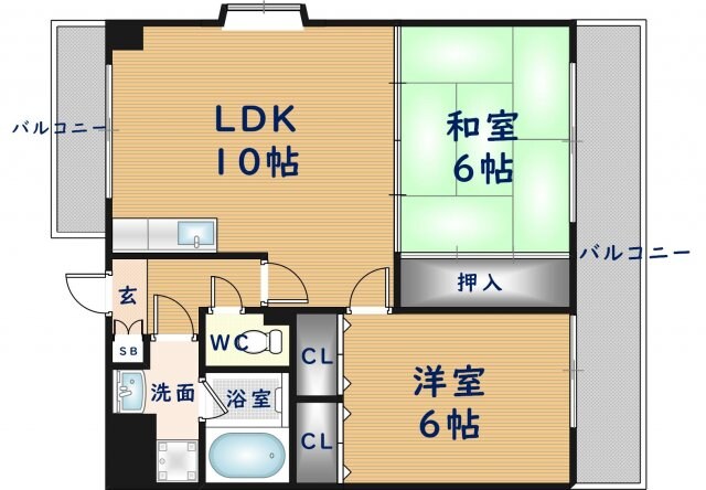 マンションRIVIEREの物件間取画像