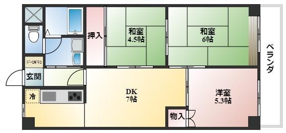 オリエントマンションの物件間取画像