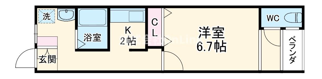 稲田大発マンションの物件間取画像