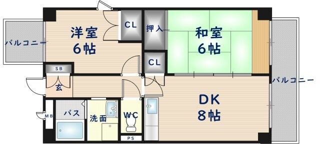 セントポリア東花園の物件間取画像