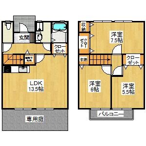 日置荘スターハイツⅡの物件間取画像