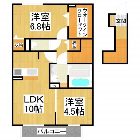 grasmereA棟の物件間取画像