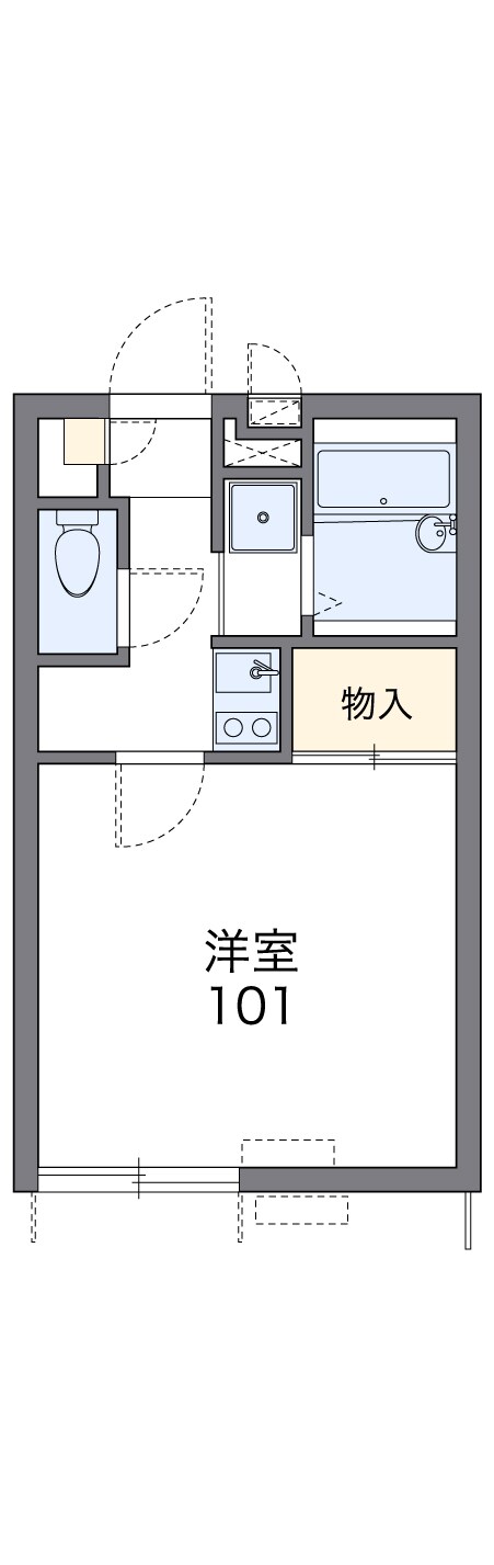 レオパレス狭山池の物件間取画像