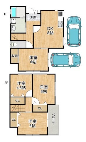 北青葉台戸建の物件間取画像