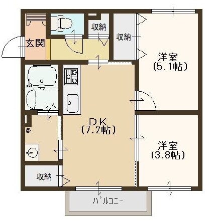 フィカーサの物件間取画像