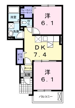 リヴェールの物件間取画像