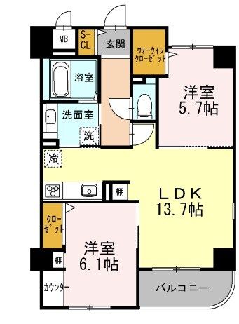 ブランドール東百舌鳥の物件間取画像