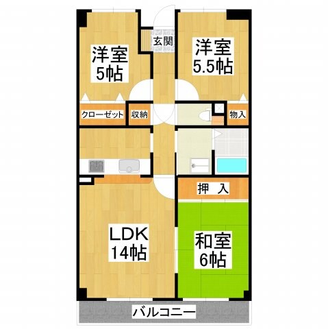 YFヒルズ宮山の物件間取画像