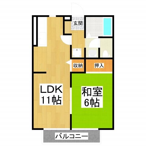 アーバンハイツⅢの物件間取画像