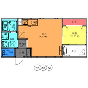 F+style上田3号館の物件間取画像