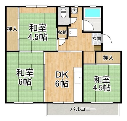 狭山住宅22号棟の物件間取画像