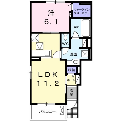 アップフィールドタウンAの物件間取画像