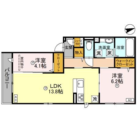 ラ・メゾン・プラムの物件間取画像