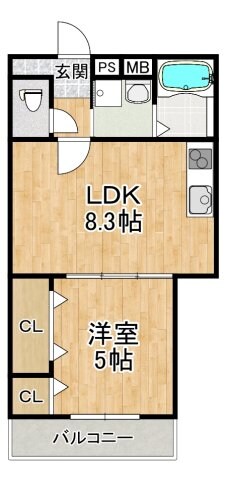 ポプラーレ狭山Ⅱの物件間取画像