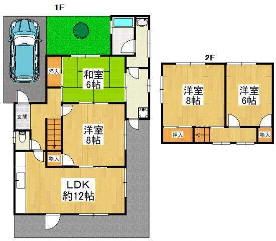 東板持町戸建の物件間取画像