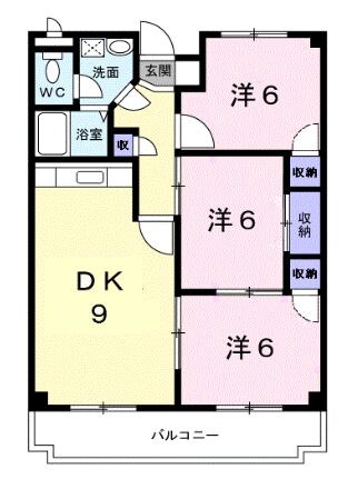 サンモール金剛の物件間取画像