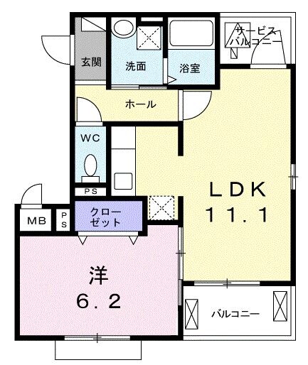 ホームズ豊田ウエストの物件間取画像