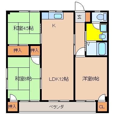 第3コーポ川越の物件間取画像