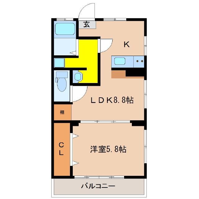 大平コーポの物件間取画像