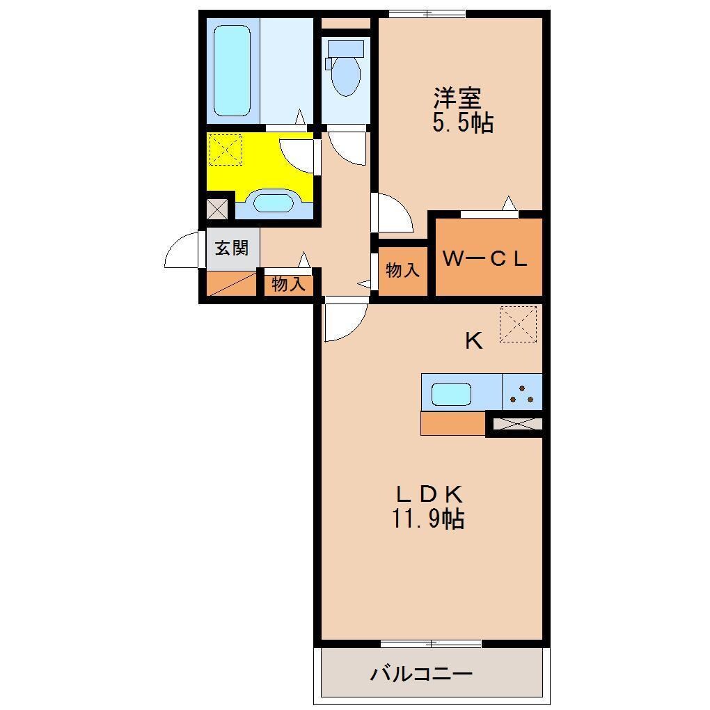 アルモニー　B棟の物件間取画像