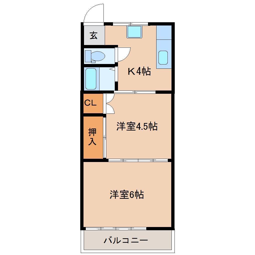 コンフォート堀川の物件間取画像