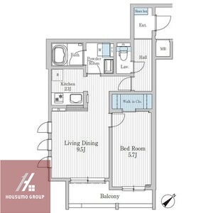 モクシオン大阪ベイの物件間取画像