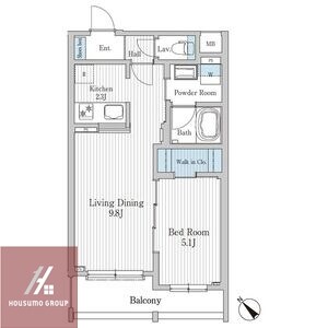 モクシオン大阪ベイの物件間取画像