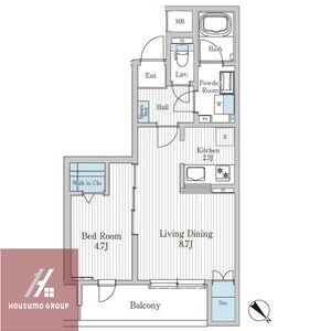 モクシオン大阪ベイの物件間取画像