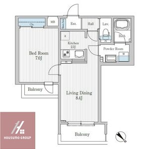 モクシオン大阪ベイの物件間取画像
