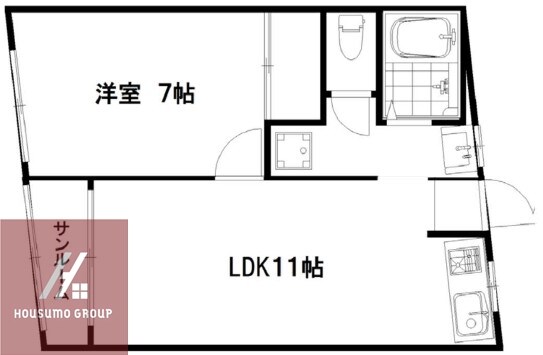 ヴィラナリ―港晴の物件間取画像