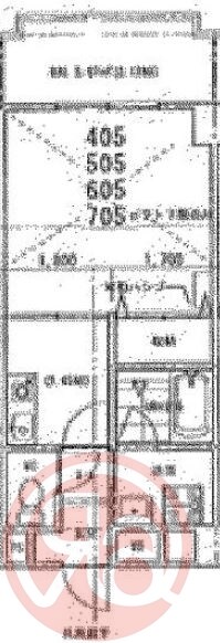 ボンジュール築港の物件間取画像