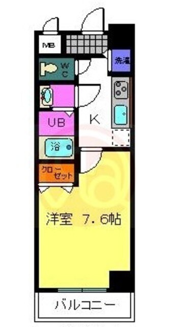 シャルマンフジ阿波座イーストの物件間取画像