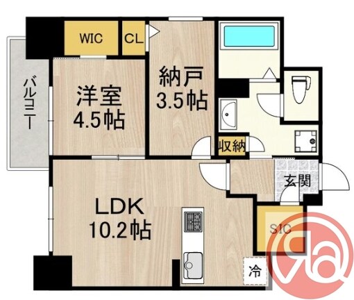 ルフォンプログレ新町の物件間取画像