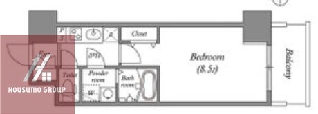 MELDIA CREST TAPP NAMBA-WESTの物件間取画像