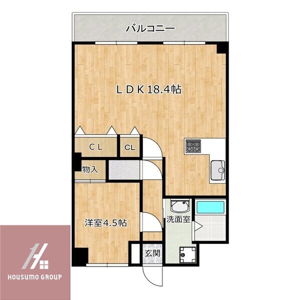 セザール難波西の物件間取画像