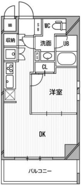 大国町駅 徒歩4分 9階の物件間取画像