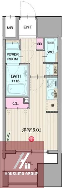 パークフラッツ弁天町駅前の物件間取画像