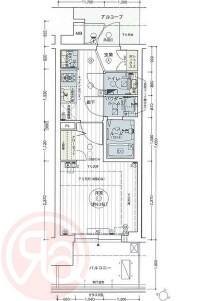エステムプラザ福島ジェネルの物件間取画像