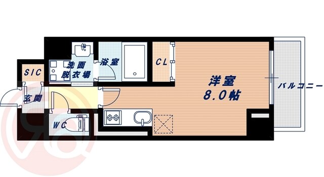 西長堀駅 徒歩3分 5階の物件間取画像