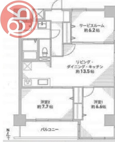 Mプラザ難波駅前の物件間取画像