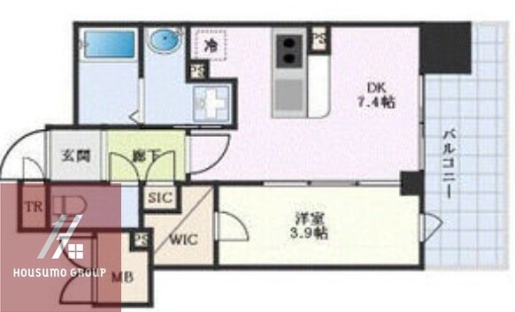 la Waison NAMBA westの物件間取画像