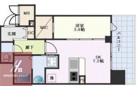 la Waison NAMBA westの物件間取画像