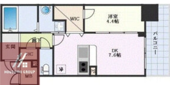 la Waison NAMBA westの物件間取画像