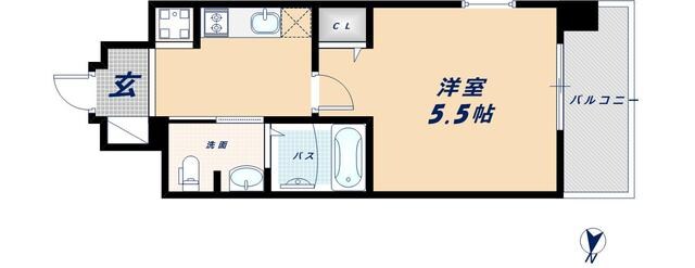 桜川駅 徒歩7分 11階の物件間取画像
