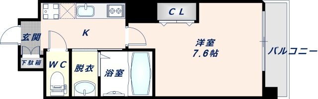 Luxe玉造Ⅱの物件間取画像