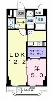 アプリコットこさかの物件間取画像