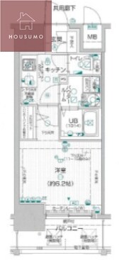 エスプレイス大阪城サウスコンフォートの物件間取画像