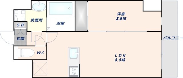 グランパシフィック東今里innovationの物件間取画像