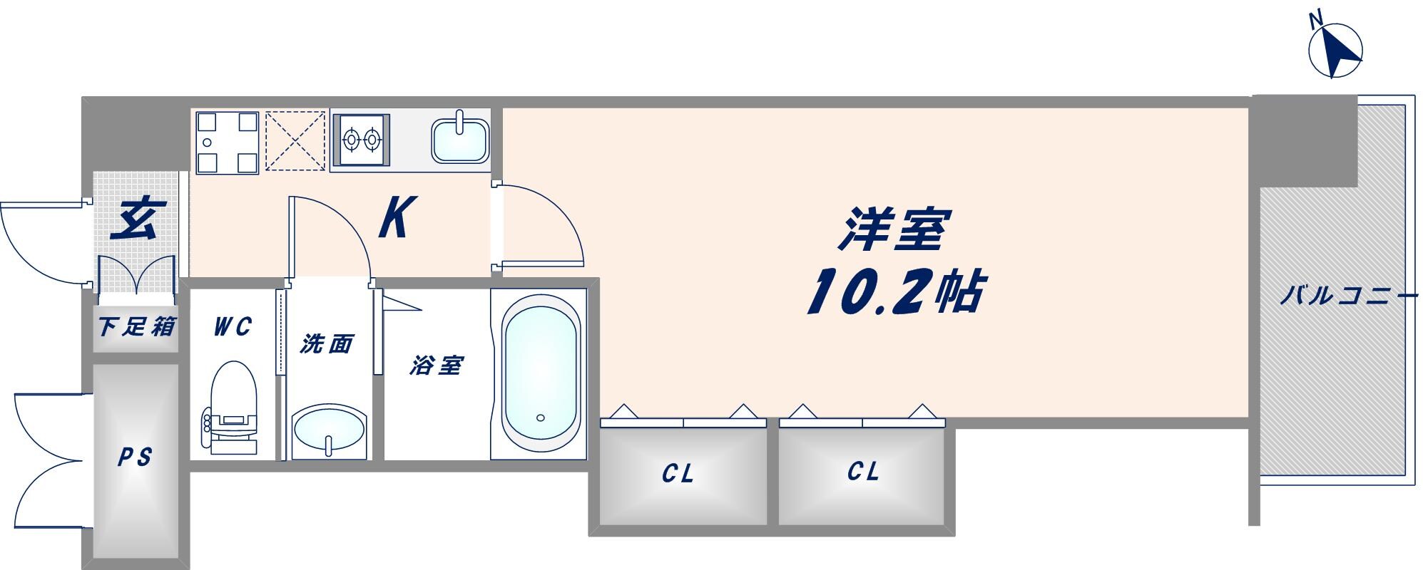 ラグゼ布施北Ⅱの物件間取画像